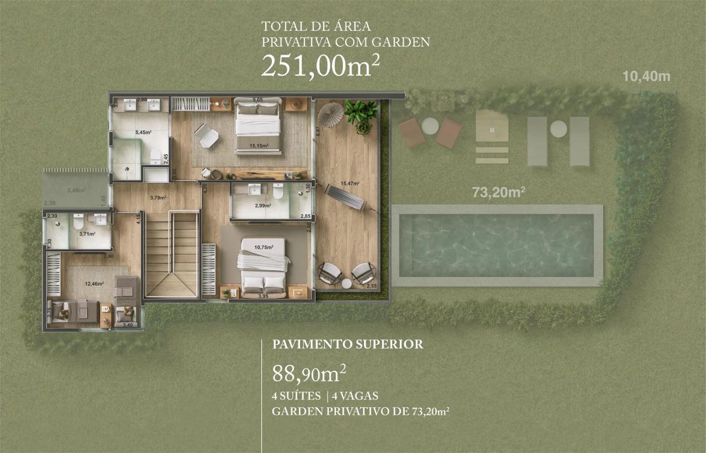 Casa de Condomínio, 4 quartos - Foto 38