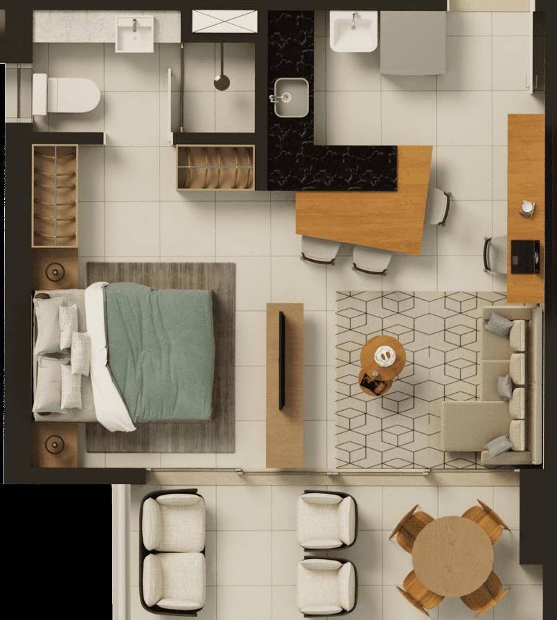 Apartamento, 1 quarto, 40 m² - Foto 19