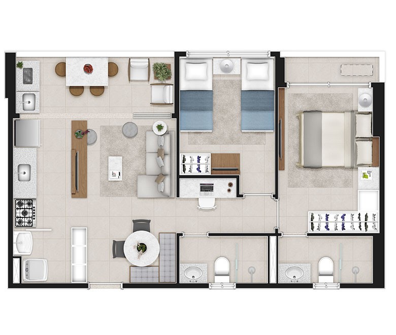 Apartamento, 1 quarto - Foto 16
