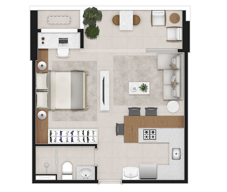 Apartamento, 1 quarto - Foto 15