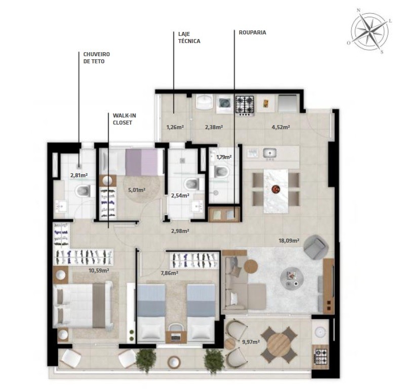 Apartamento, 3 quartos - Foto 21
