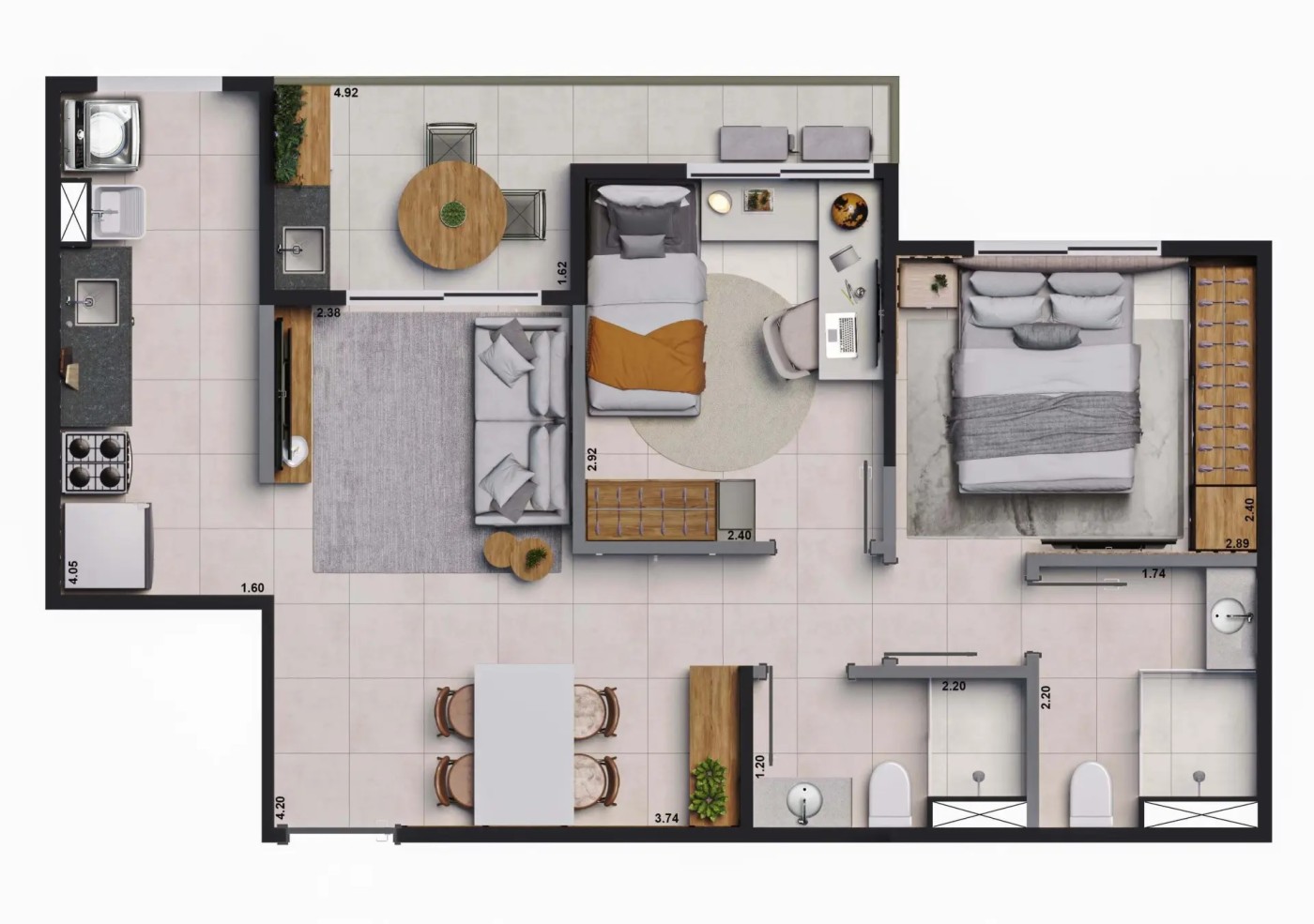 Apartamento, 2 quartos - Foto 31